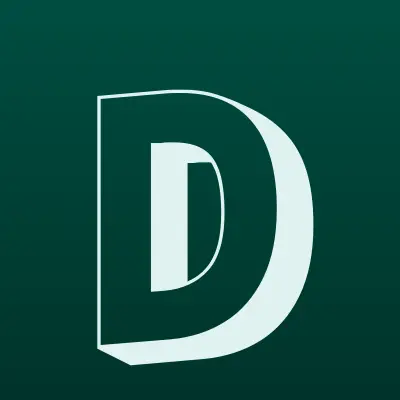 DNS, сеть супермаркетов цифровой и бытовой техники, лого-визитка